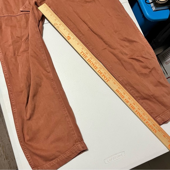 Amo Paperbag Pants Suntan Brown Rust Size 29 J - Picture 9 of 11